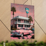 1950 American Riviera Dream Poster - Motel Edition - AquilVision