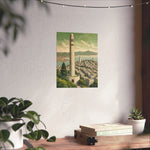 Coit Tower San Francisco Matte Poster — Vintage Cityscape Vertical Wall Art - AquilVision