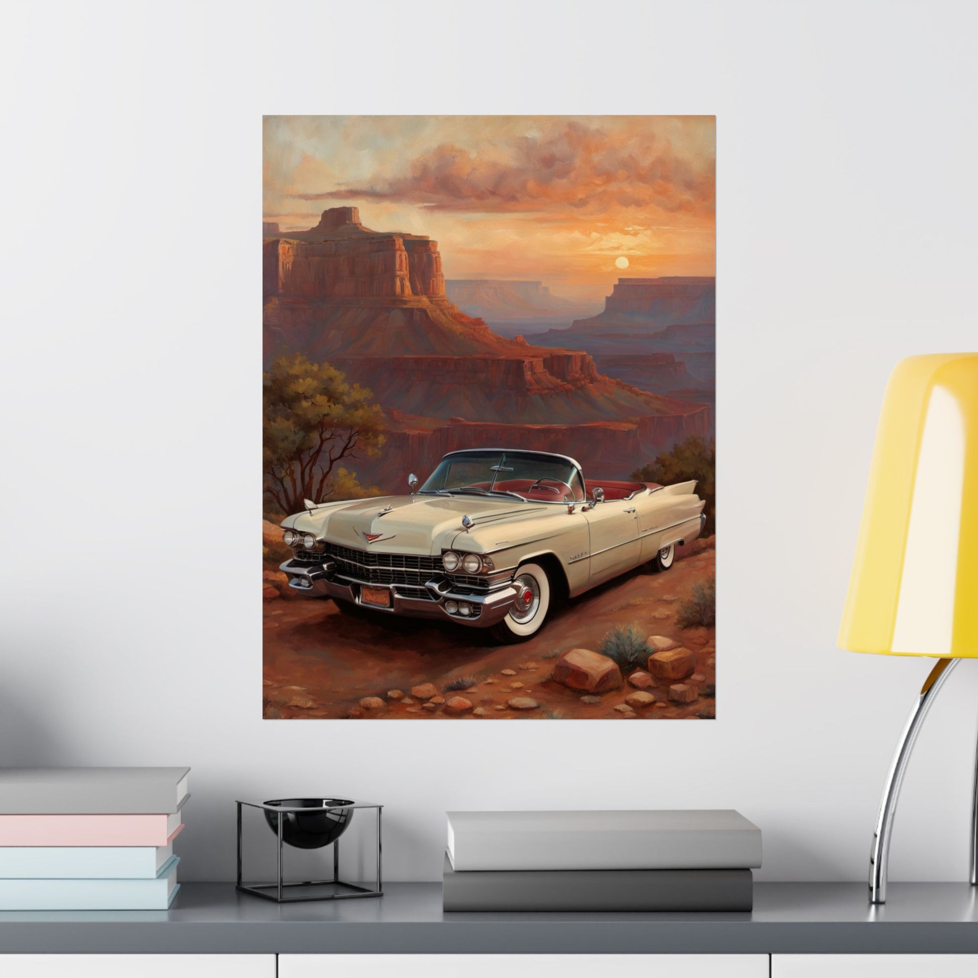 Vintage Car Wall Art Poster, Matte Vertical Posters, Classic Car Decor, Retro Home Decoration, Gift for Car Enthusiasts - AquilVision