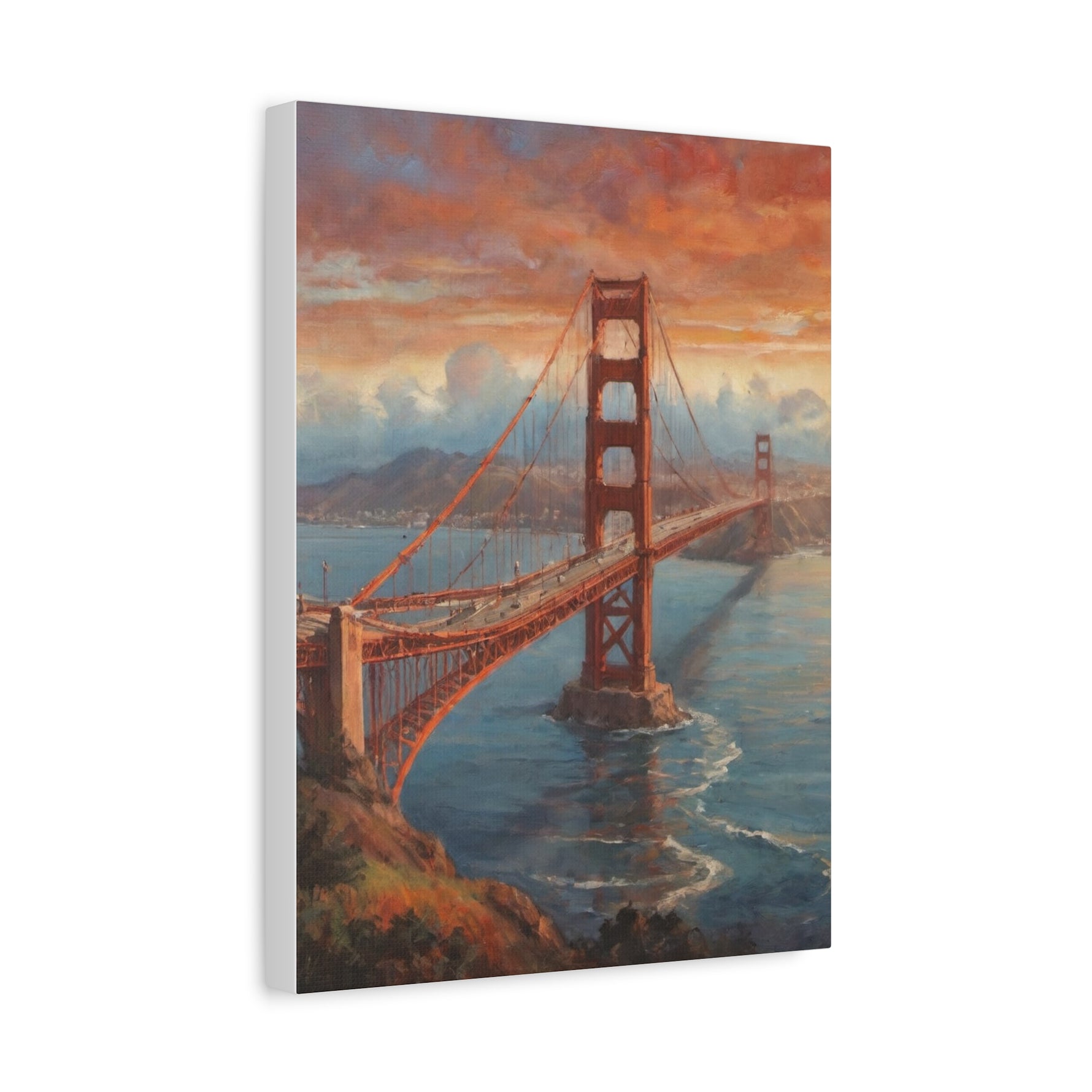Golden Gate Bridge Canvas Print — Matte Stretched Wall Art - AquilVision