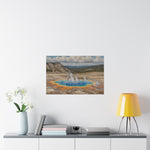 Yellowstone Grand Prismatic Spring Matte Horizontal Poster — Scenic National Park Landscape Wall Art - AquilVision