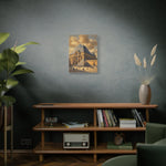 Louvre Pyramid Matte Stretched Canvas Print — Vintage Paris Architecture Wall Art - AquilVision