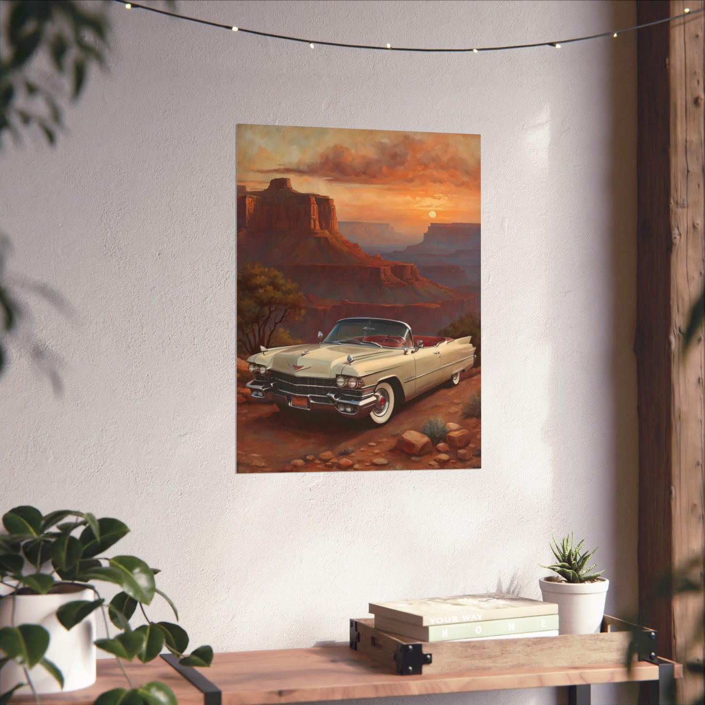 Vintage Car Wall Art Poster, Matte Vertical Posters, Classic Car Decor, Retro Home Decoration, Gift for Car Enthusiasts - AquilVision