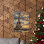 Eiffel Tower Sunset Matte Poster — Vintage Paris Wall Art - AquilVision