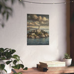 Lighthouse Island Matte Poster — Coastal Nautical Wall Art - AquilVision