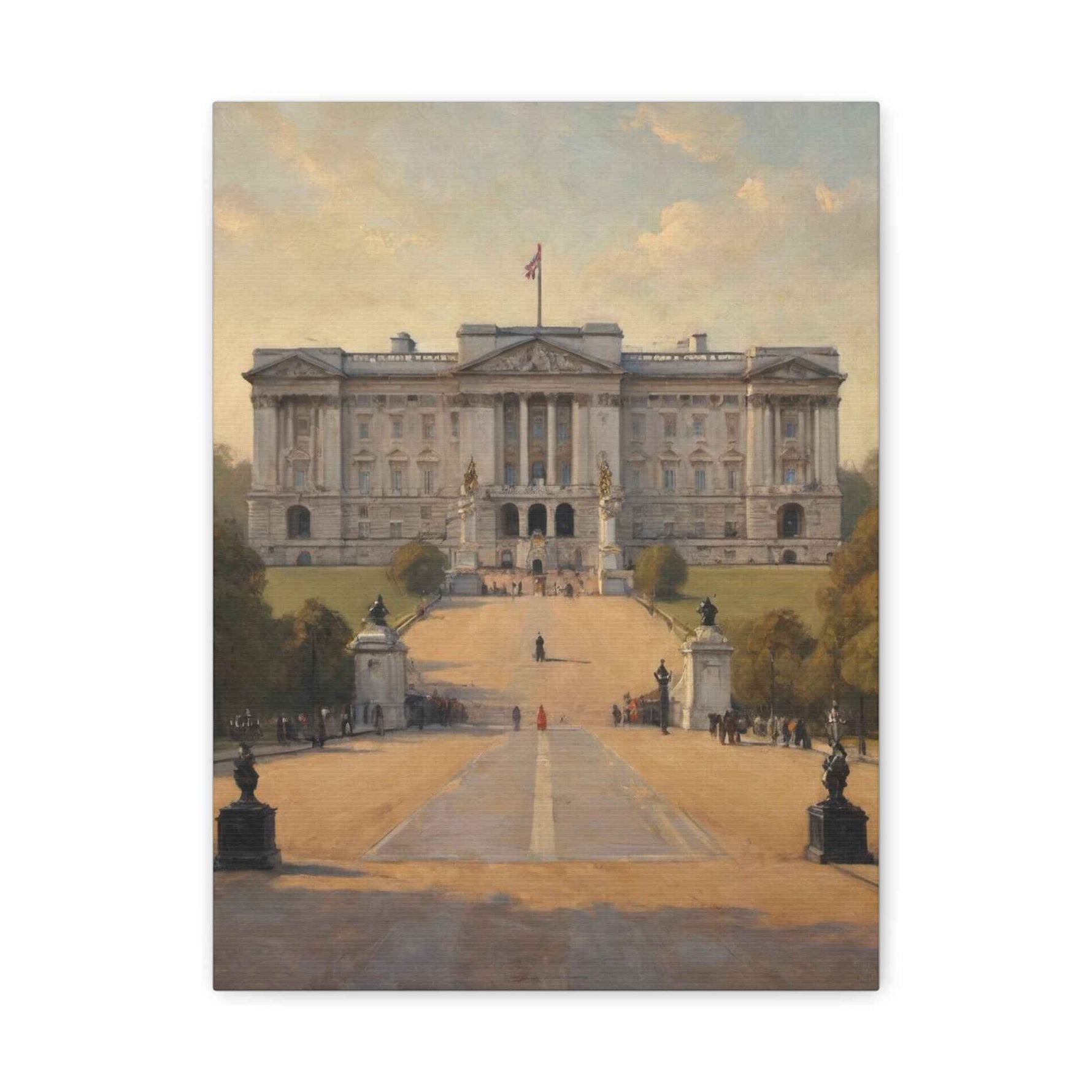 London Collection Buckingham Palace Matte Canvas, Stretched, 1.25"