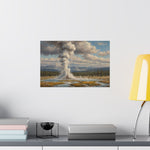 Geyser Landscape Matte Poster — Serene National Park Wall Art - AquilVision