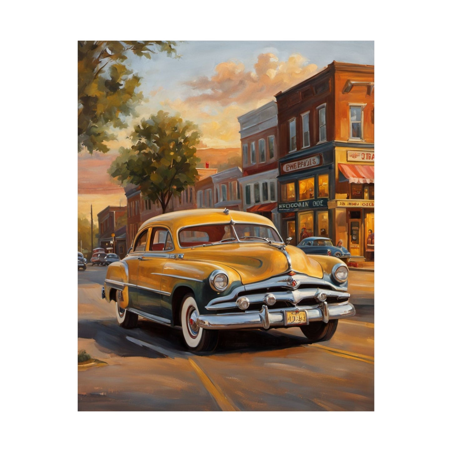 Vintage Car Wall Art Print, Matte Vertical Posters for Home Decor, Retro Classic Art, Gift for Car Lovers, Nostalgic Artwork, Living [...]