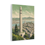 Coit Tower San Francisco Matte Canvas Print — Stretched 1.25" - AquilVision