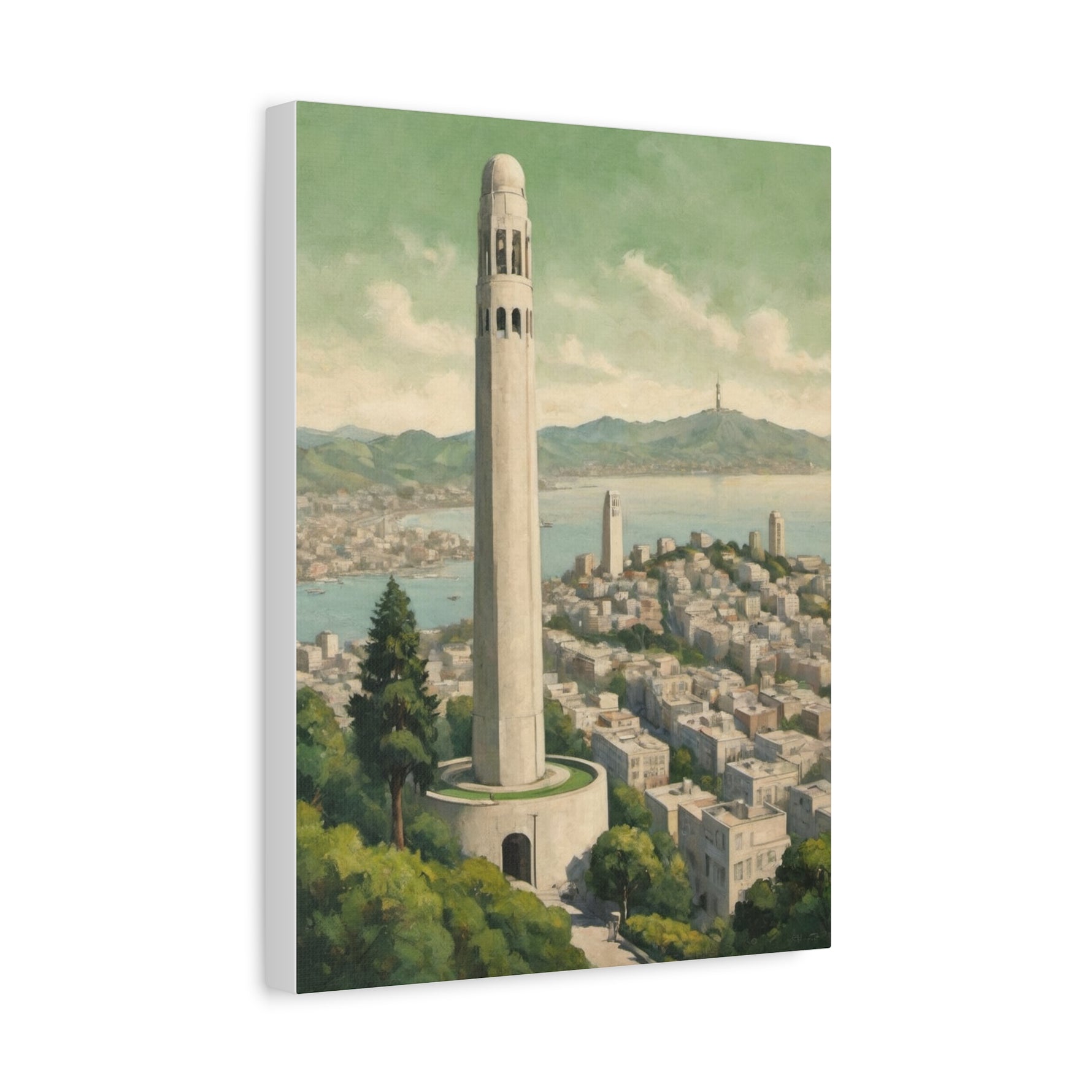 Coit Tower San Francisco Matte Canvas Print — Stretched 1.25" - AquilVision