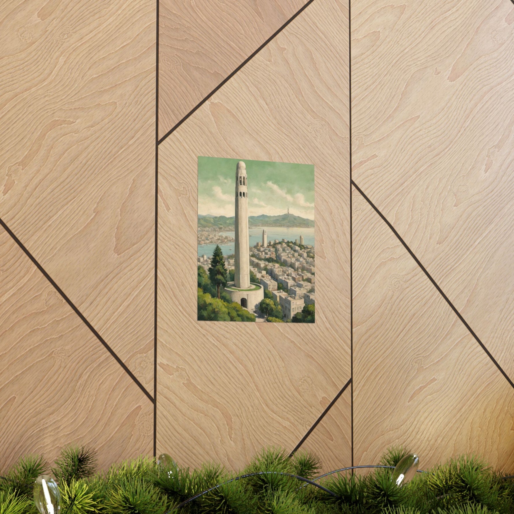 Coit Tower San Francisco Matte Poster — Vintage Cityscape Vertical Wall Art - AquilVision