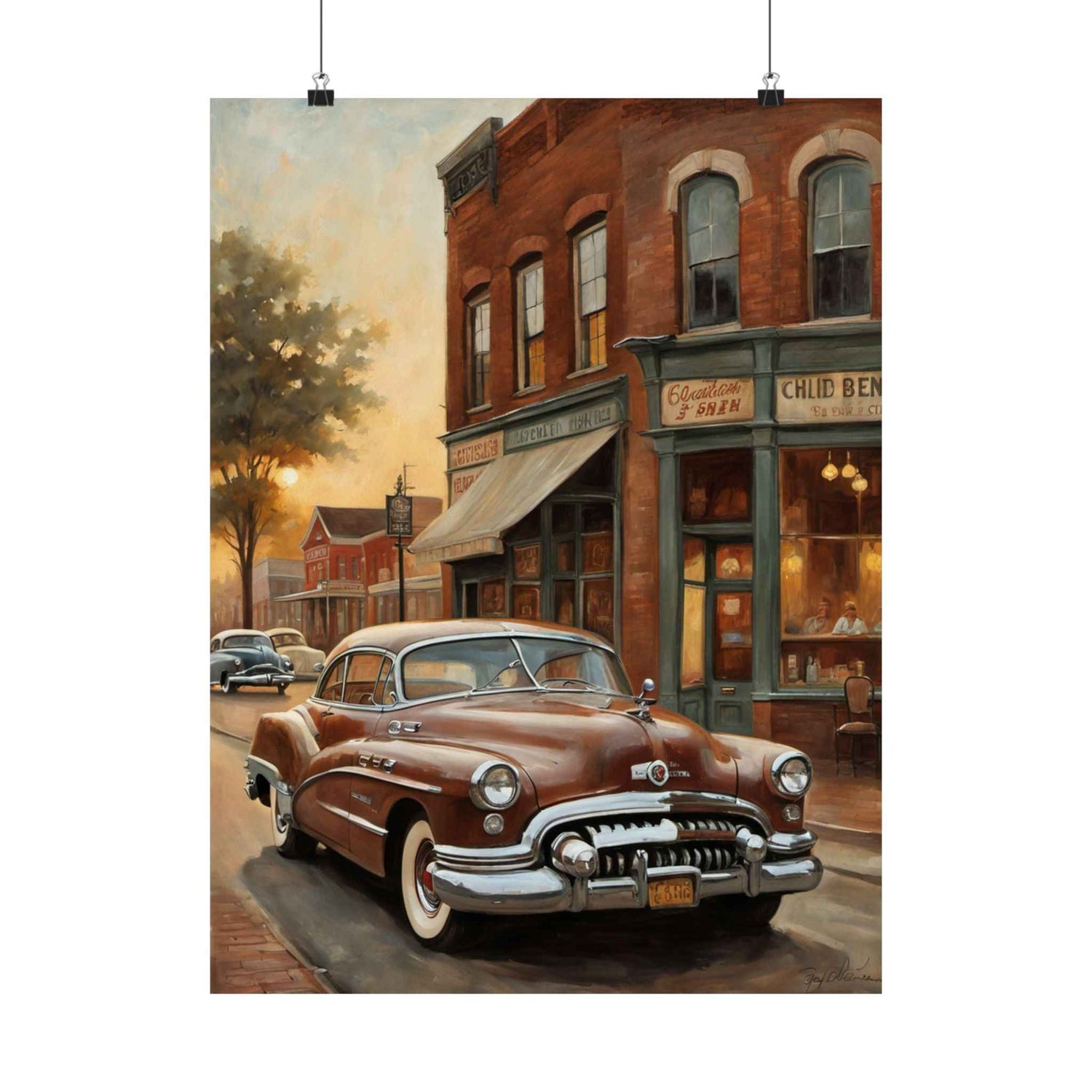 1950 American Riviera Dream Poster - Town Edition - AquilVision