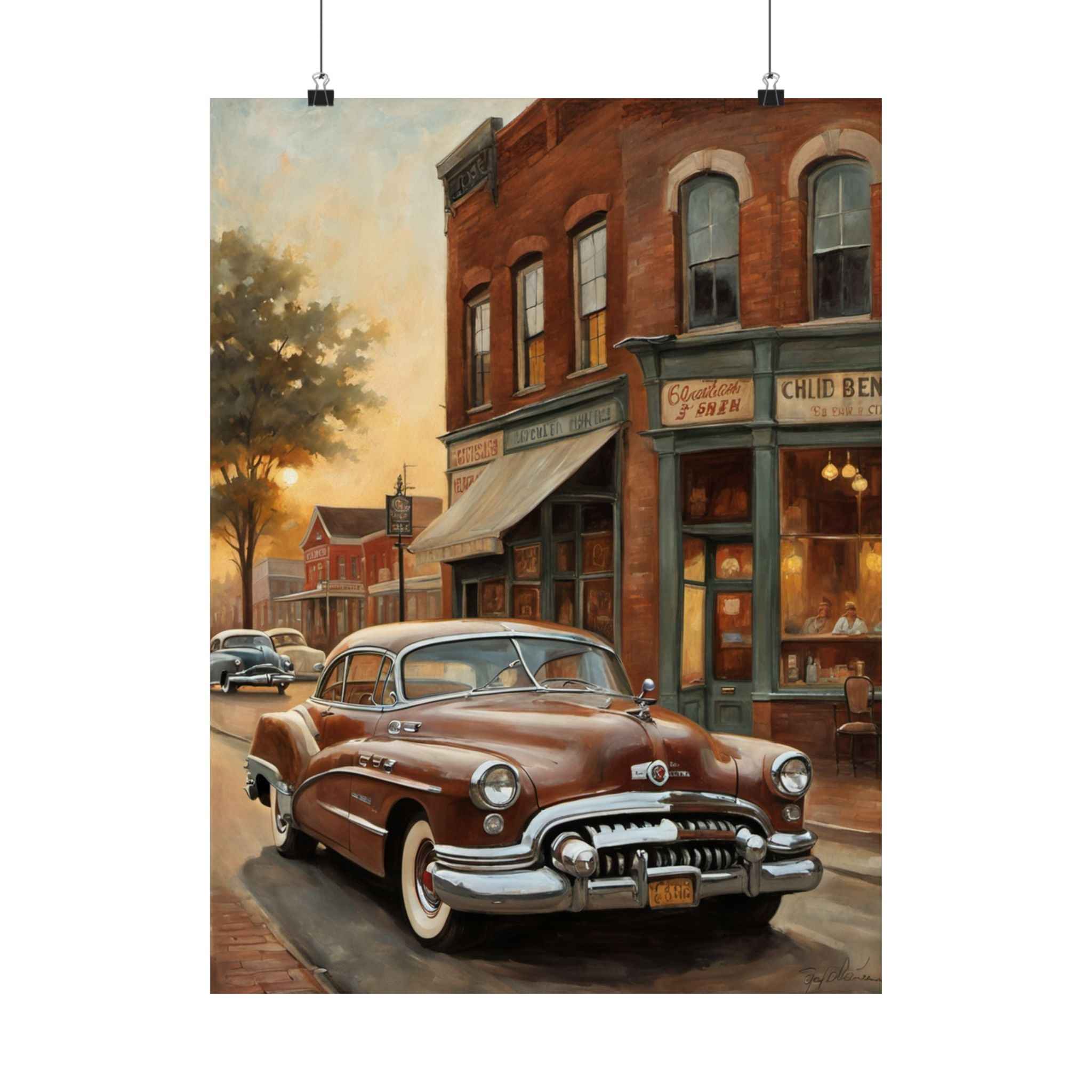 1950 American Riviera Dream Poster - Town Edition - AquilVision