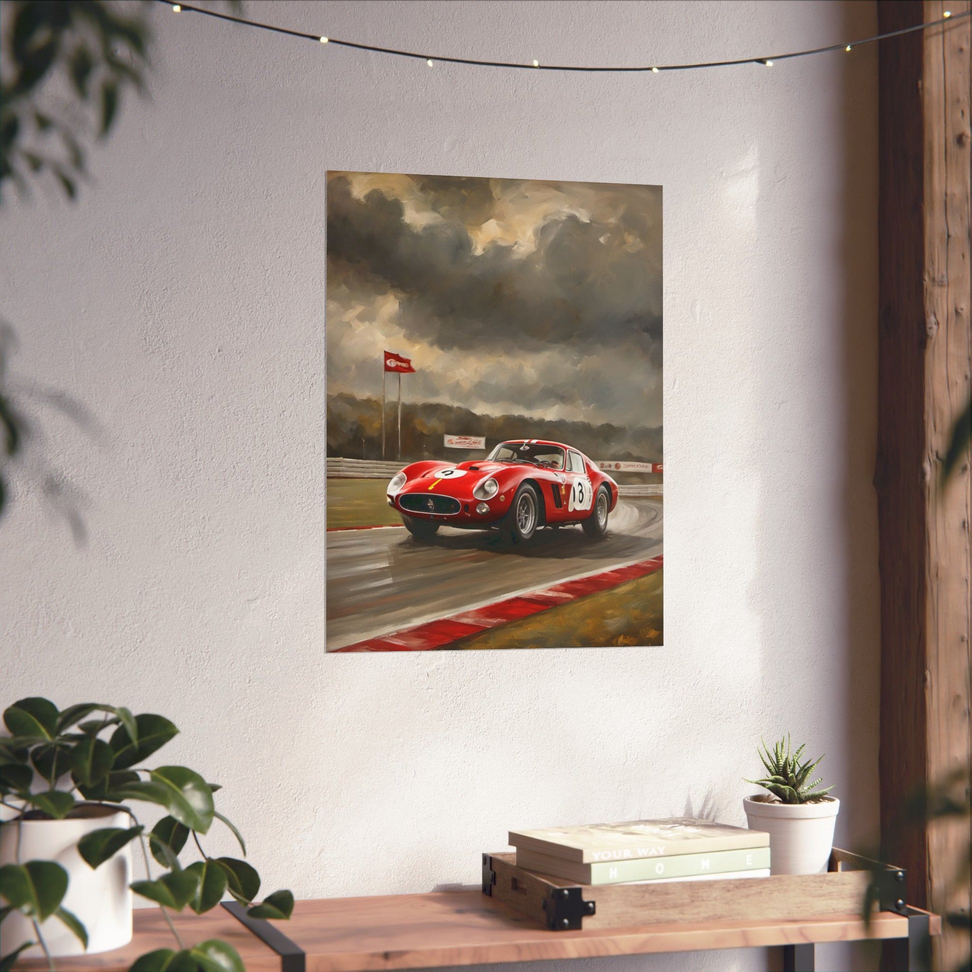 Racing Car Matte Vertical Posters, Sports Wall Art, Automotive Decor, Gift for Car Enthusiasts, Vintage Racing Print Printify