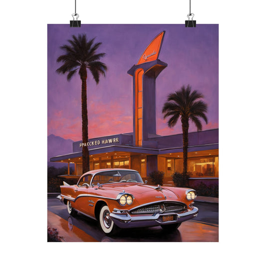 Vintage Car Wall Art, Retro Matte Vertical Posters, Classic Automobile Decor, Gift for Car Enthusiasts, Home Wall Decor