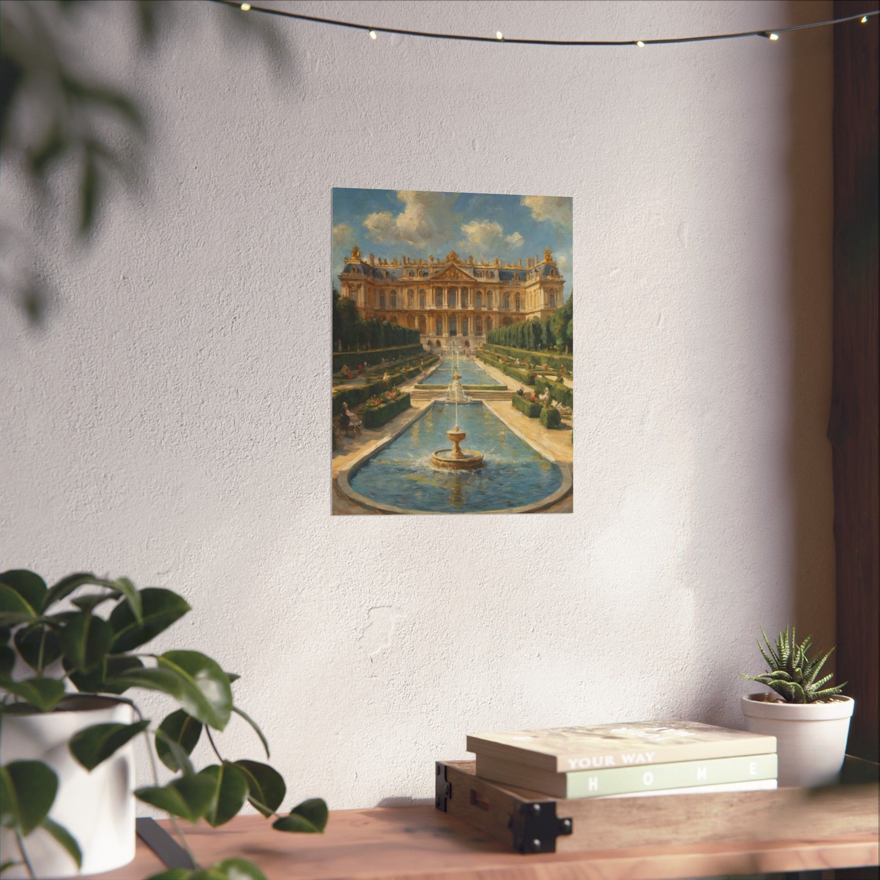Versailles Palace Fountain Matte Vertical Poster — Classic French Chateau Wall Art - AquilVision