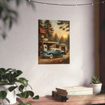 1950 American Riviera Dream Poster - Forest Edition - AquilVision
