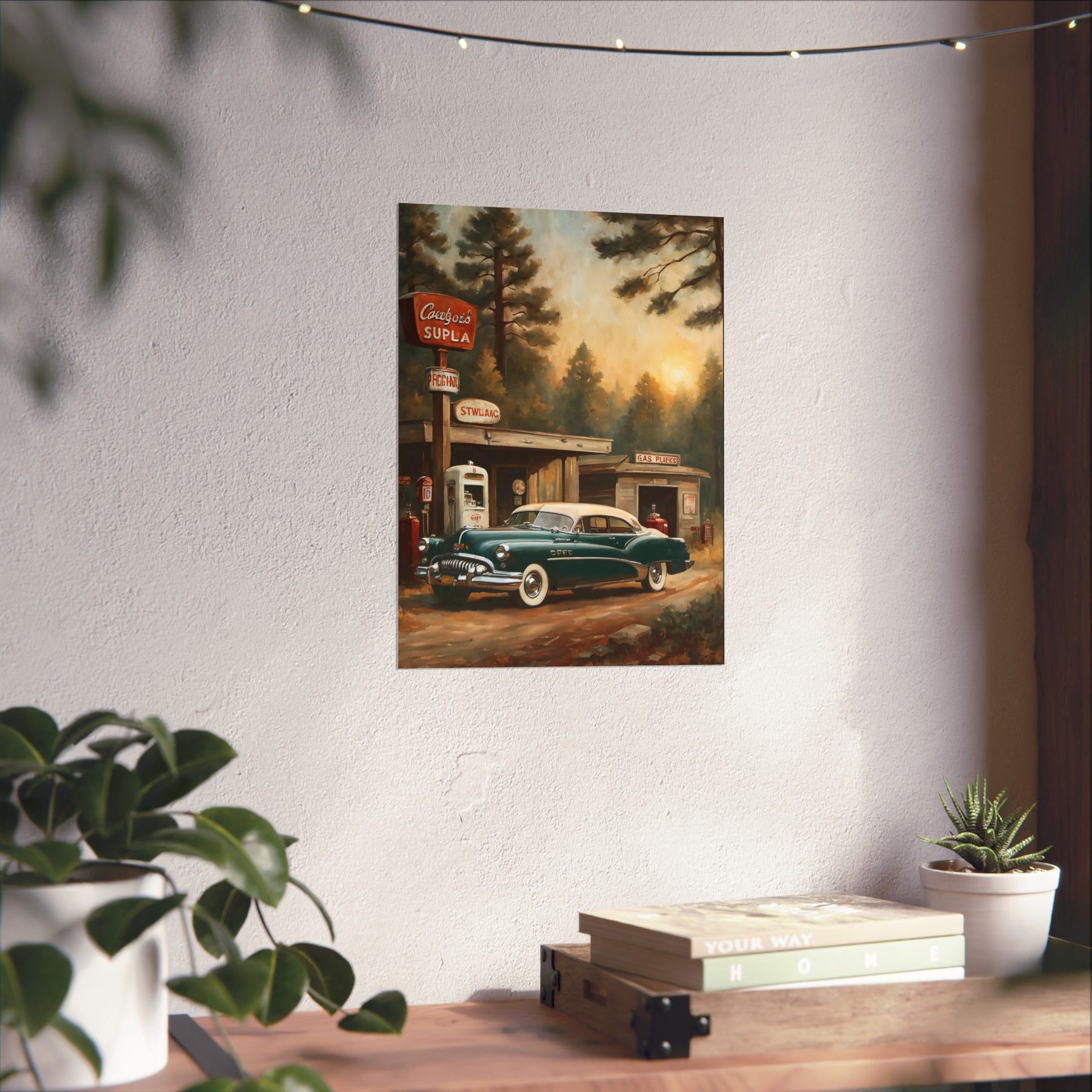 1950 American Riviera Dream Poster - Forest Edition - AquilVision