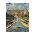 Versailles Palace Fountain Matte Vertical Poster — Classic French Chateau Wall Art - AquilVision