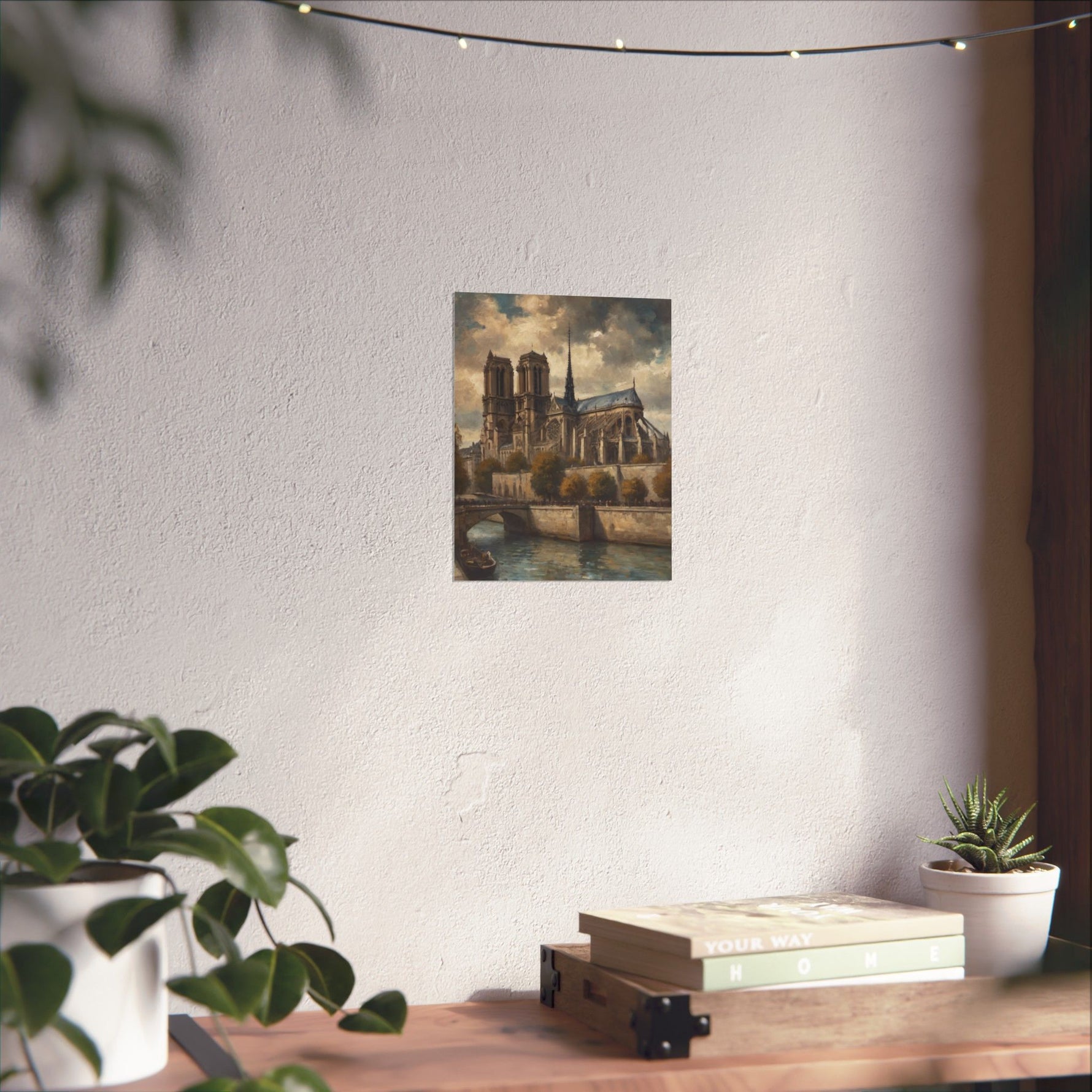 Notre Dame Seine River Matte Poster — Vintage Paris Architecture Wall Art - AquilVision