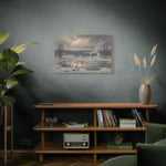 Winter Geothermal Landscape Canvas Print - AquilVision
