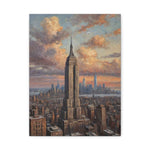 Empire State Building Cityscape Canvas Wall Art — Matte Stretched NYC Skyline