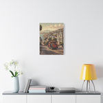 San Francisco Cable Car Matte Canvas Wall Art — Stretched 1.25" - AquilVision