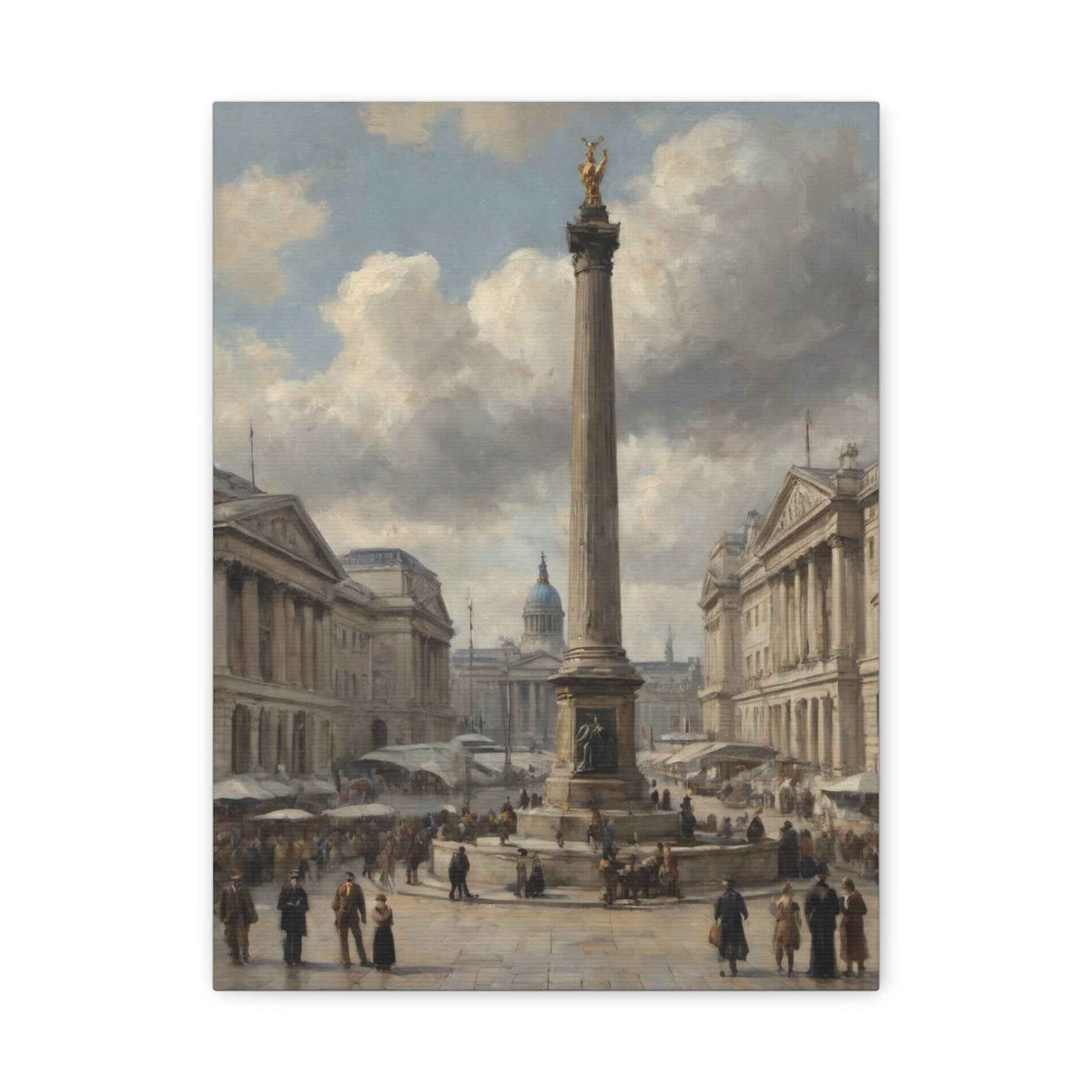 Nelson's Column Trafalgar Square Matte Canvas Print