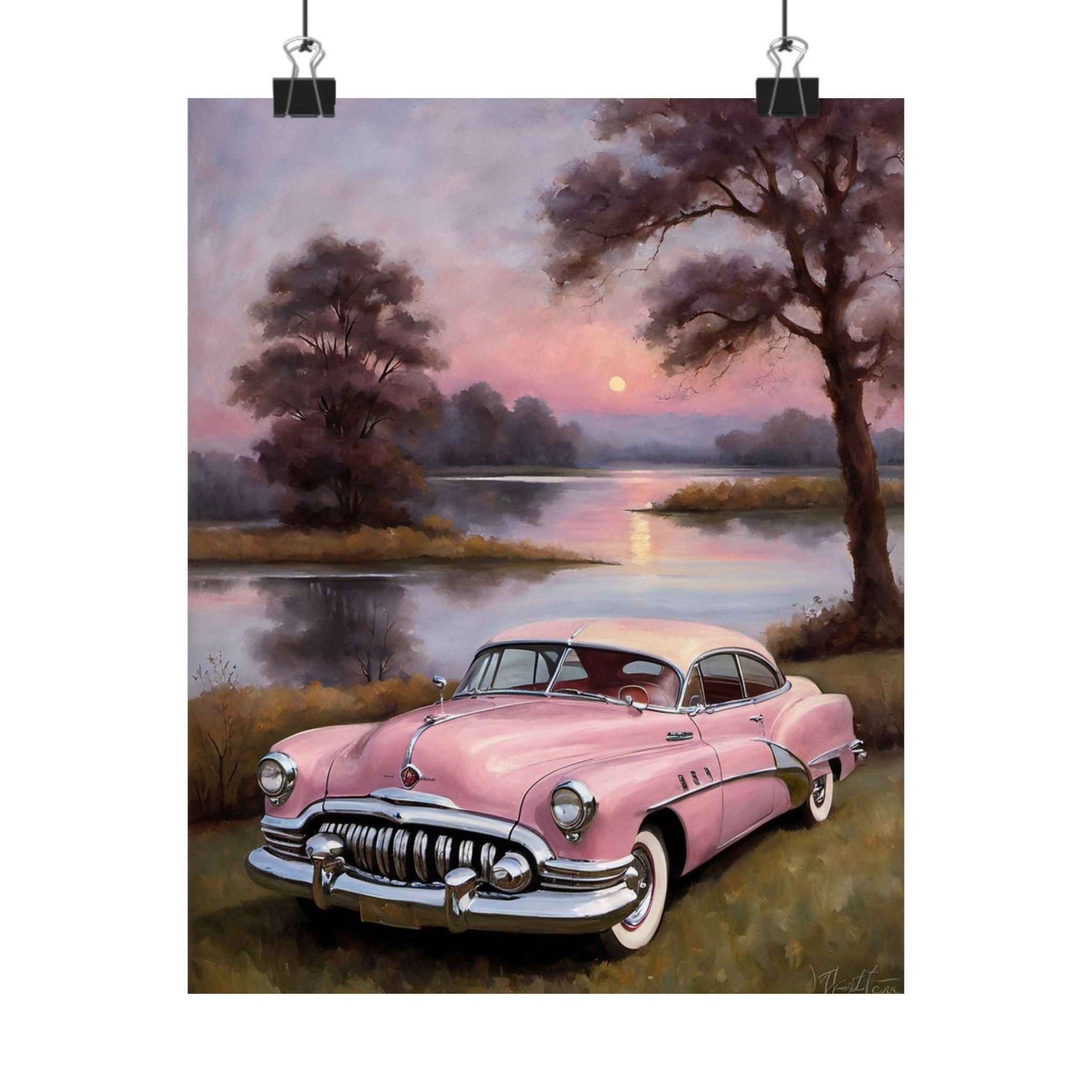 1950 American Riviera Dream Poster - Lake Edition - AquilVision