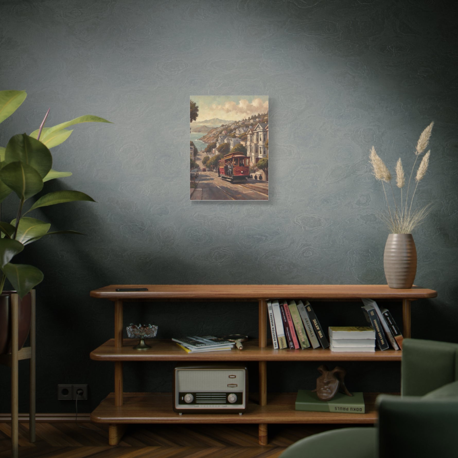 San Francisco Cable Car Matte Canvas Wall Art — Stretched 1.25" - AquilVision