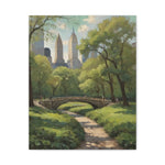 Central Park Bridge Matte Canvas Print — Stretched 1.25" Wall Art
