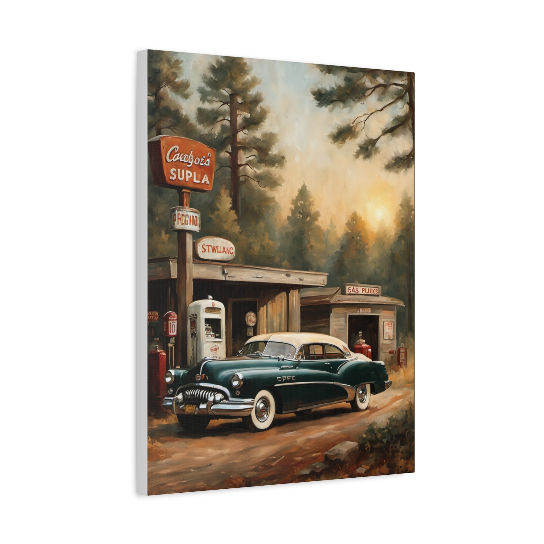 1950 American Riviera Dream Canvas - Forest Edition - AquilVision