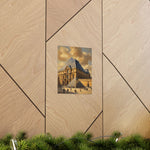 Louvre Pyramid Matte Vertical Poster — Vintage Paris Architecture Wall Art - AquilVision