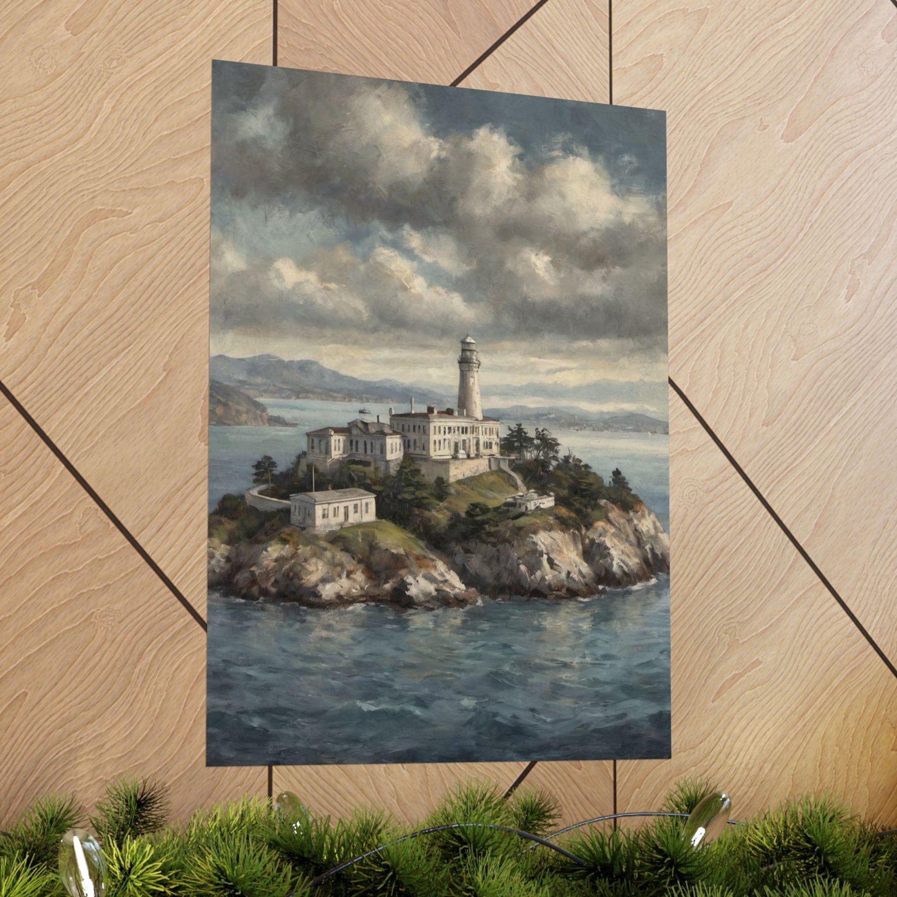 Lighthouse Island Matte Poster — Coastal Nautical Wall Art - AquilVision