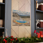 Yellowstone Grand Prismatic Spring Matte Horizontal Poster — Scenic National Park Landscape Wall Art - AquilVision