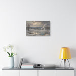 Winter Geothermal Landscape Canvas Print - AquilVision