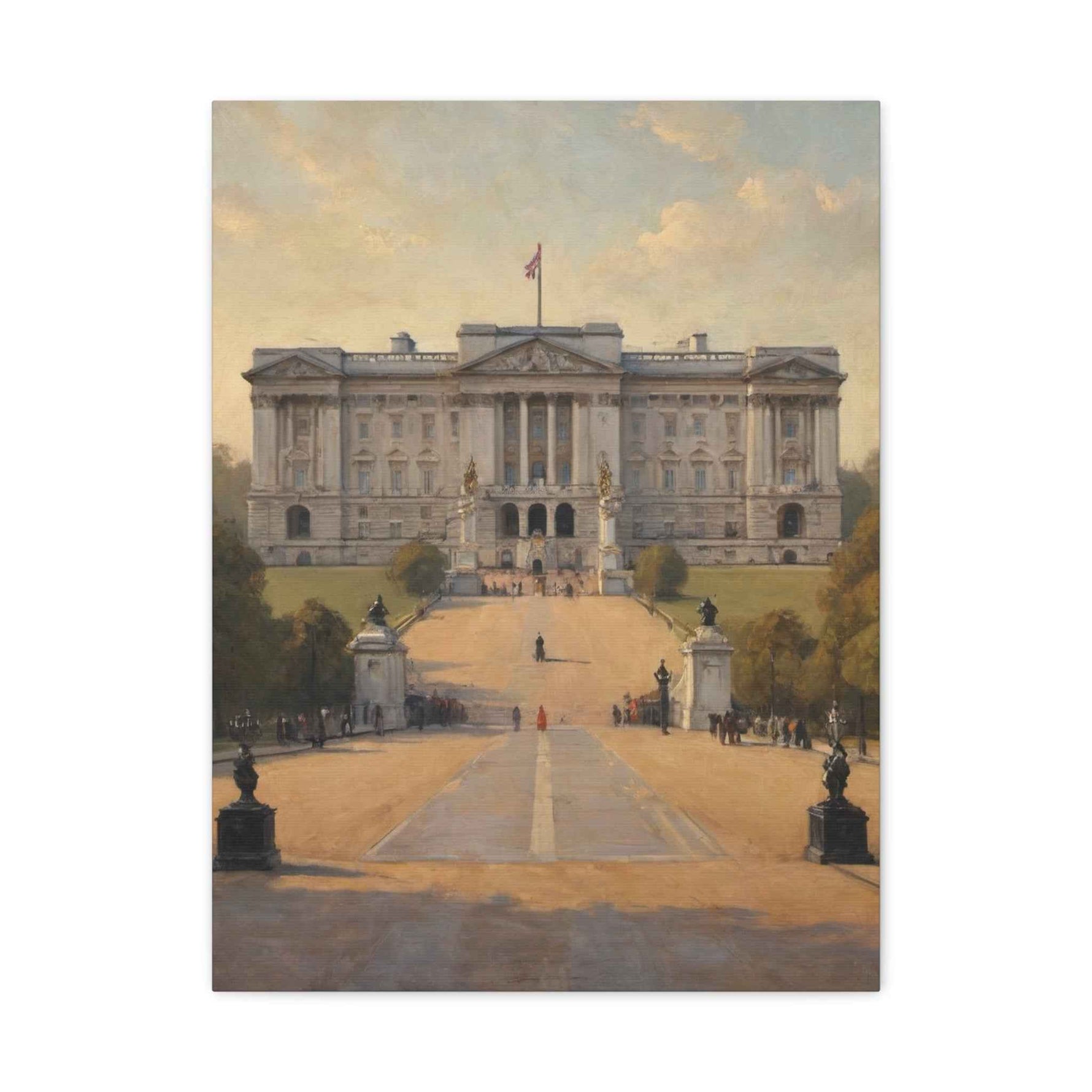 London Collection Buckingham Palace Matte Canvas, Stretched, 1.25"