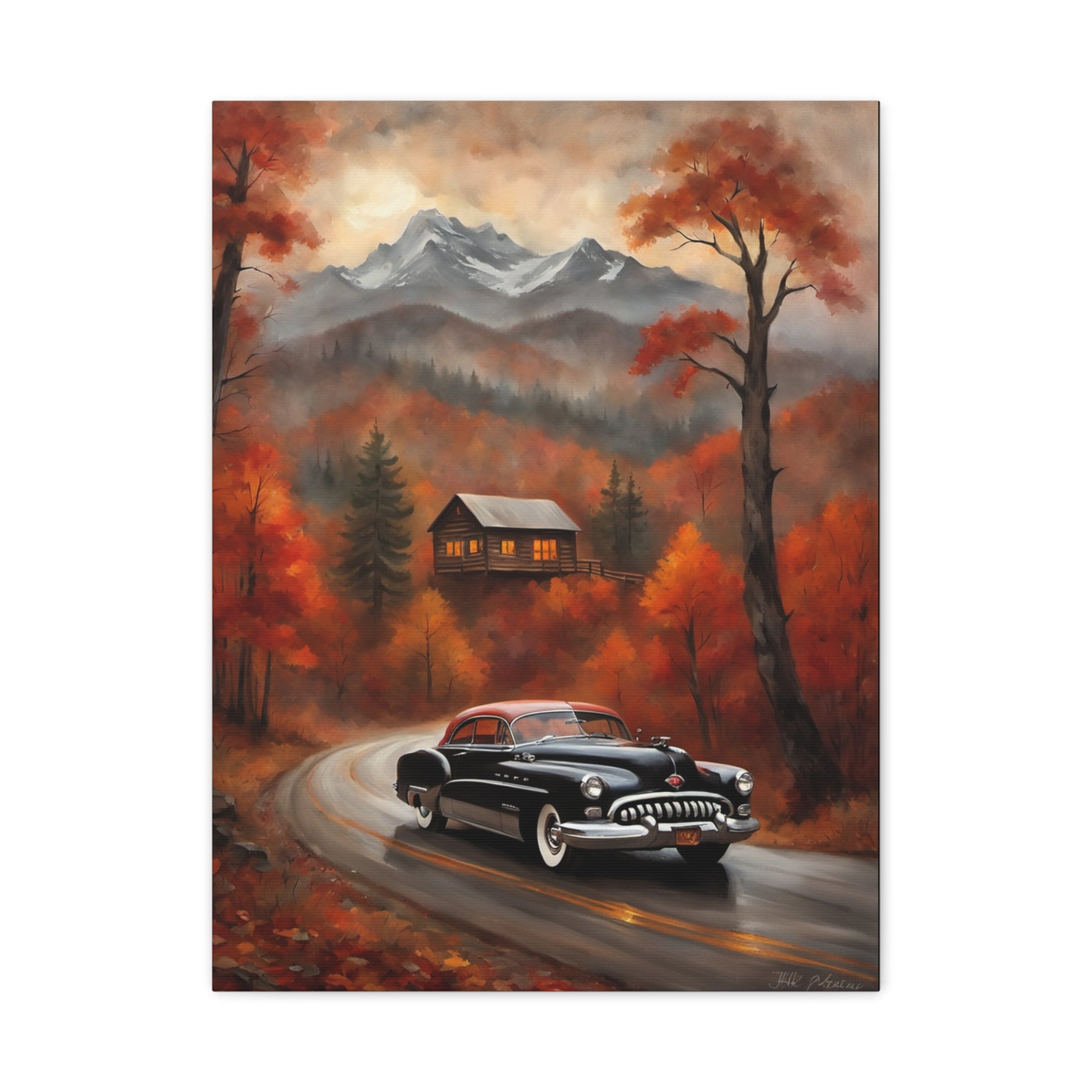 1950 American Riviera Dream Canvas - Mountain Edition - AquilVision