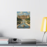Versailles Palace Fountain Matte Vertical Poster — Classic French Chateau Wall Art - AquilVision