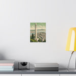 Coit Tower San Francisco Matte Poster — Vintage Cityscape Vertical Wall Art - AquilVision