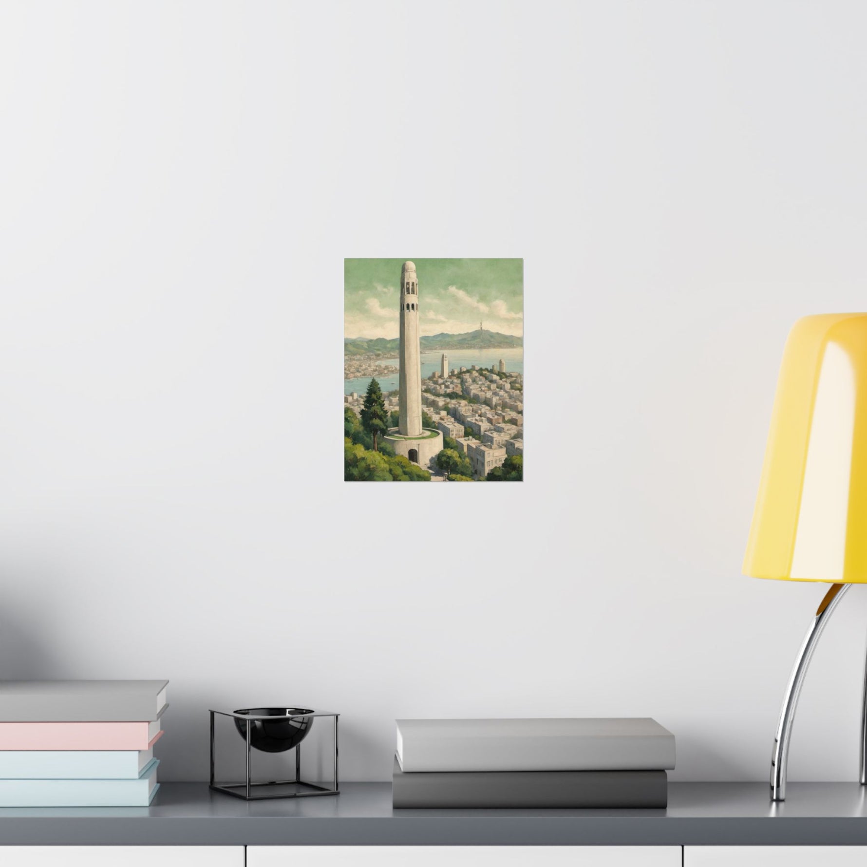 Coit Tower San Francisco Matte Poster — Vintage Cityscape Vertical Wall Art - AquilVision