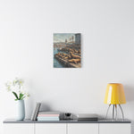 Sea Lions on Pier Matte Canvas Print — Nautical Coastal Wall Art - AquilVision
