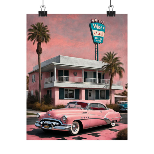 Vintage Retro Travel Poster, Matte Vertical Art Prints, Home Decor, Wall Art, Gift for Travelers, Nostalgic Decor, 50s Style Art