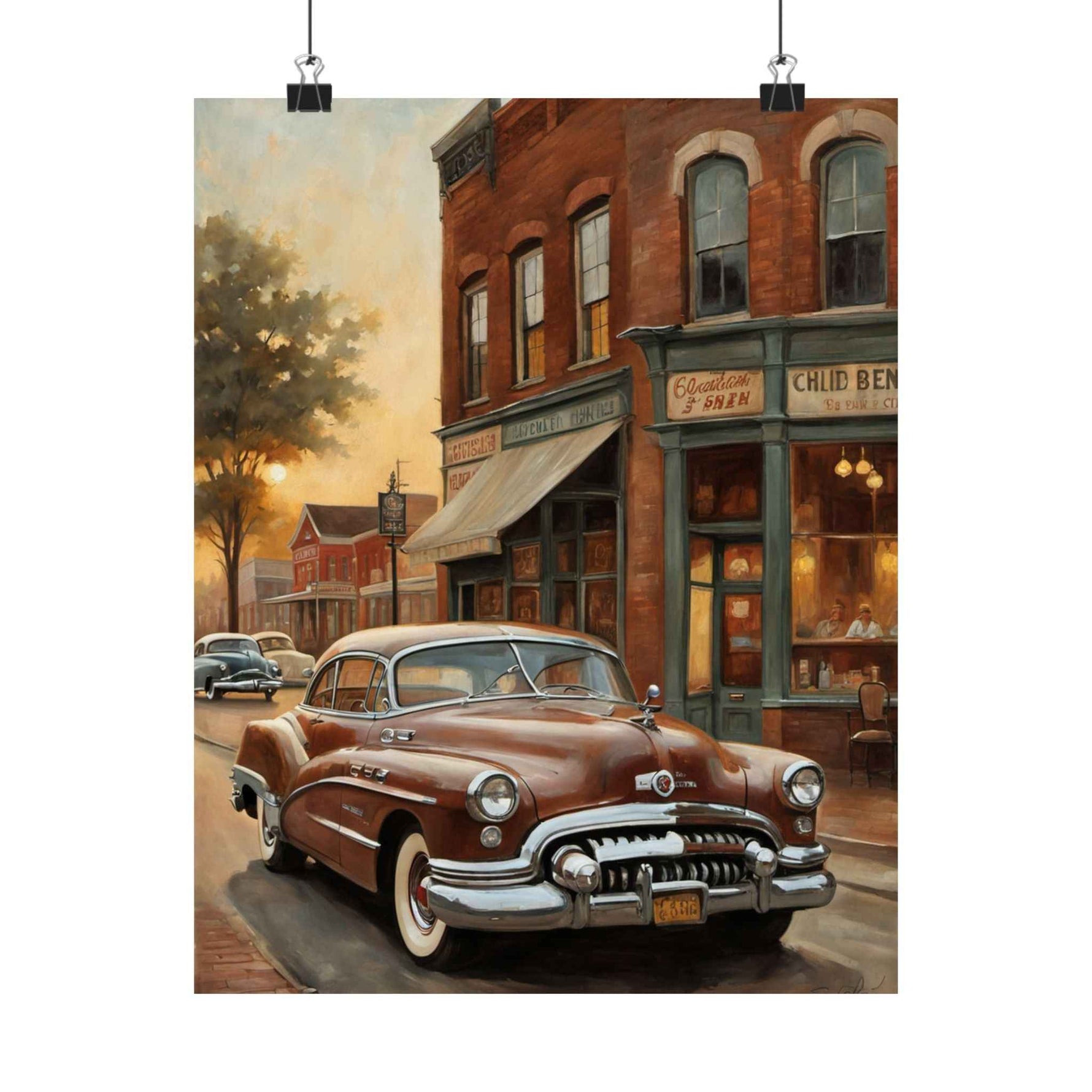 1950 American Riviera Dream Poster - Town Edition - AquilVision