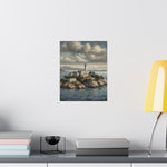 Lighthouse Island Matte Poster — Coastal Nautical Wall Art - AquilVision