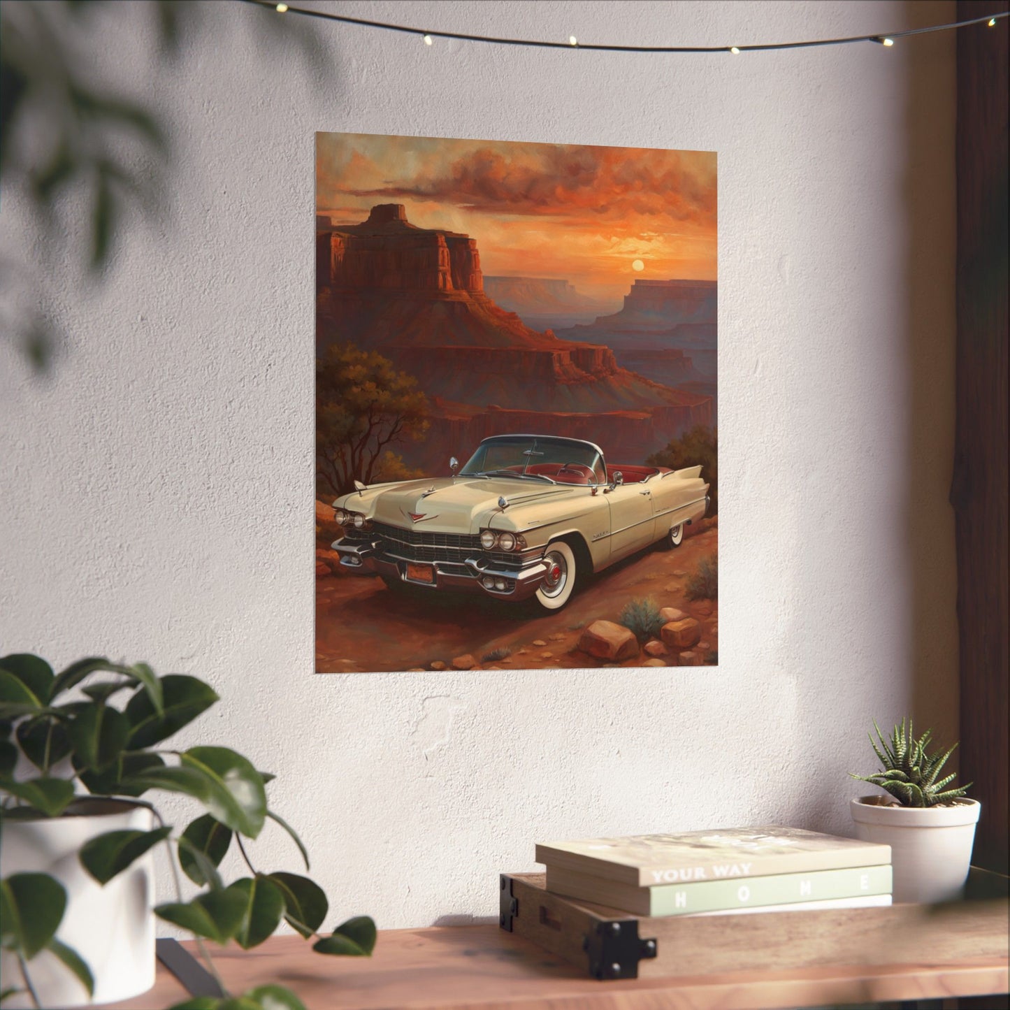 Vintage Car Wall Art Poster, Matte Vertical Posters, Classic Car Decor, Retro Home Decoration, Gift for Car Enthusiasts - AquilVision