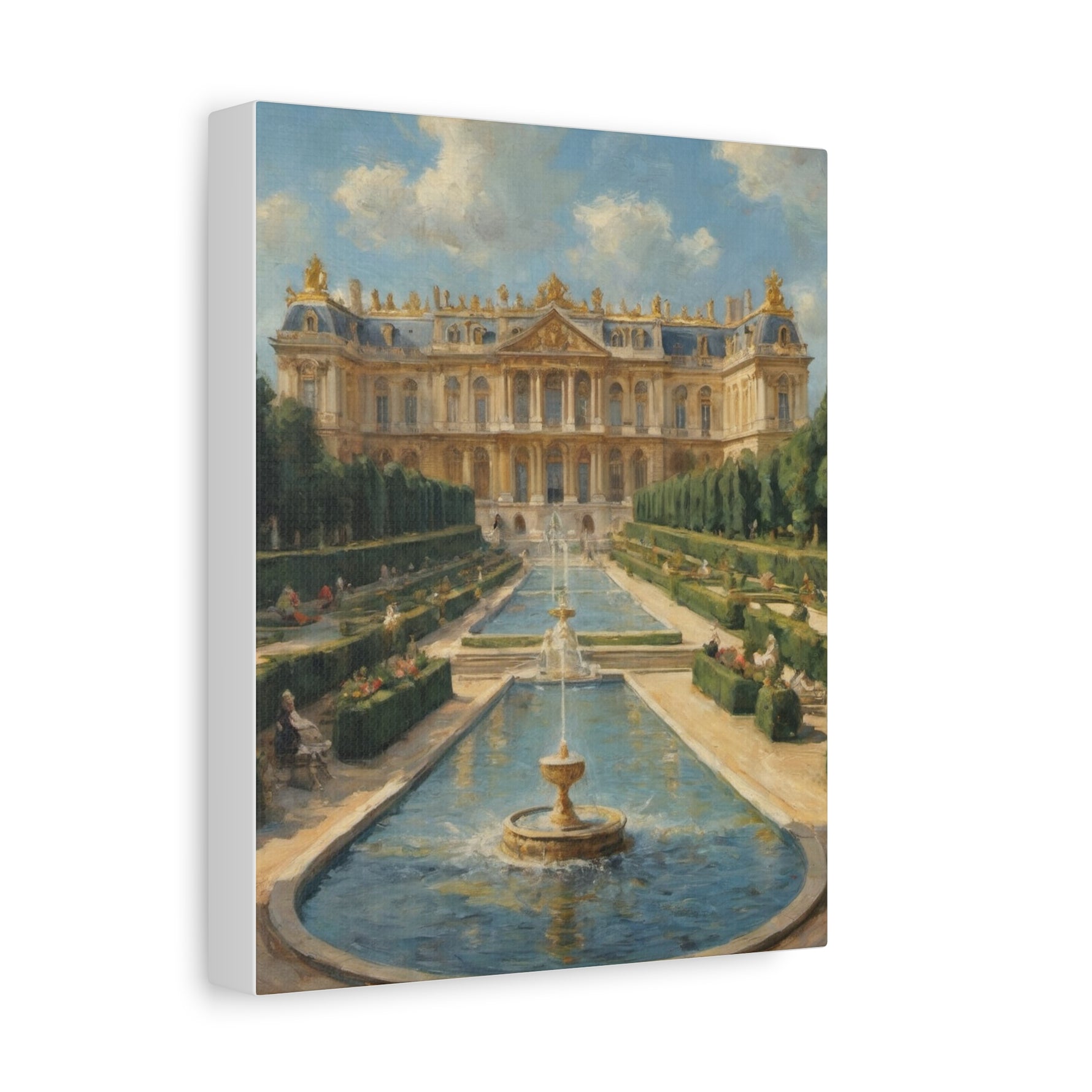 Versailles Palace Fountain Matte Canvas Art — Stretched 1.25" - AquilVision