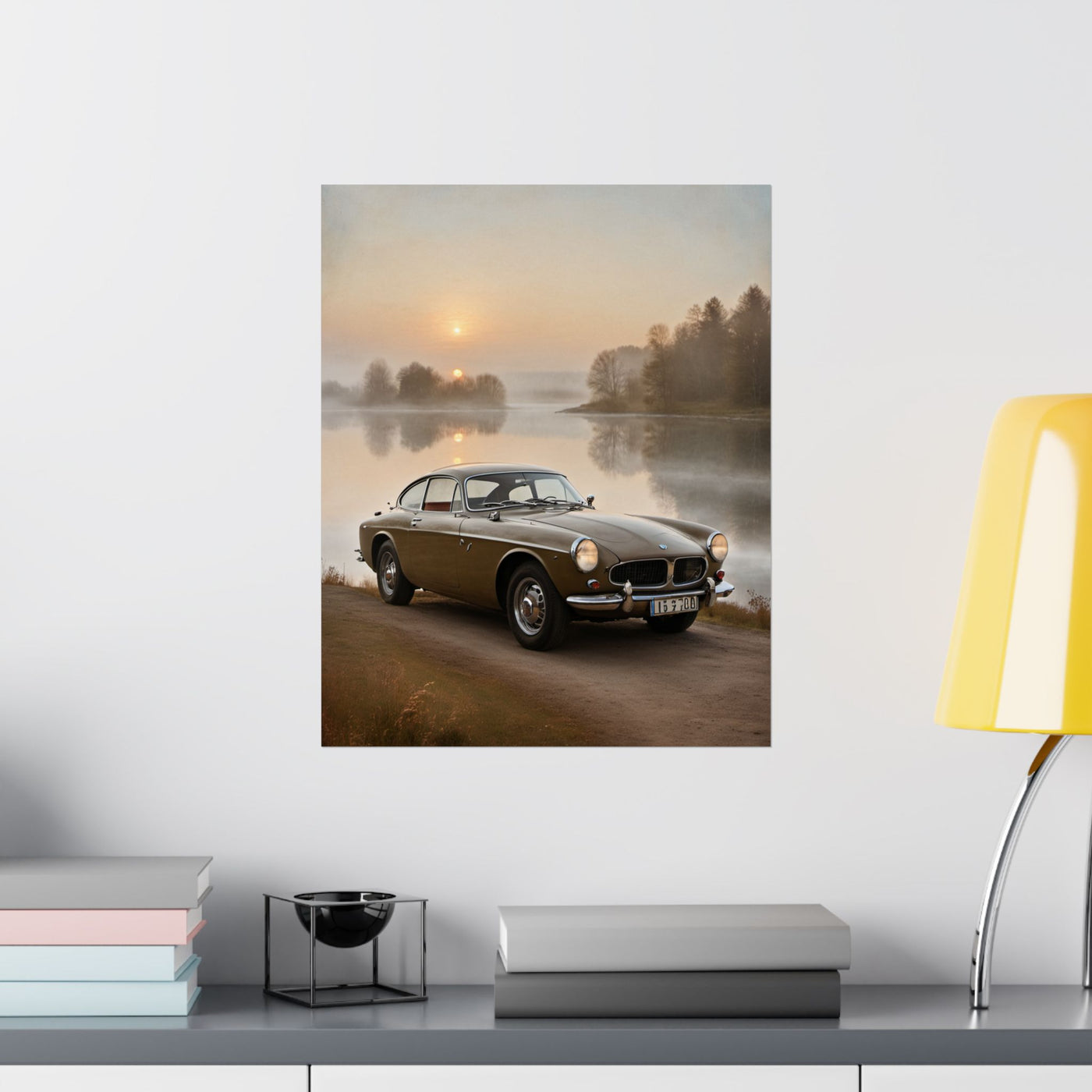 Vintage Car Matte Poster, Classic Automobile Wall Art, Home Decor, Gift for Car Lovers, Retro Wall Print, Vintage Style Printify