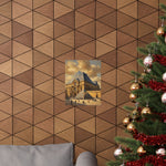 Louvre Pyramid Matte Vertical Poster — Vintage Paris Architecture Wall Art - AquilVision