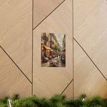 Paris Street Café Matte Poster — Vintage European Cityscape Wall Art - AquilVision